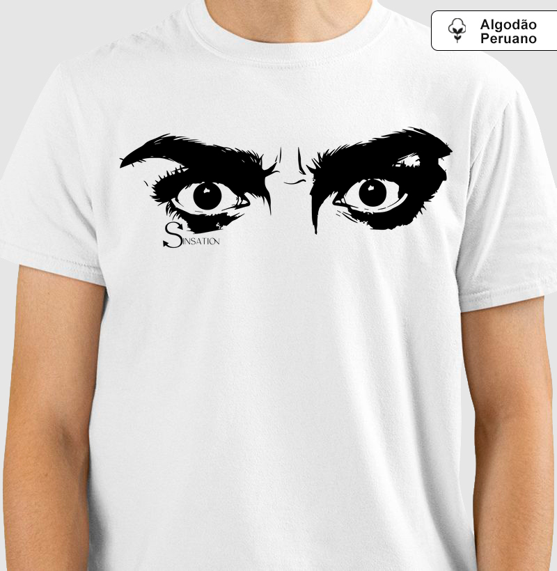 Camiseta Algodão Peruano - Inveja - Olhos