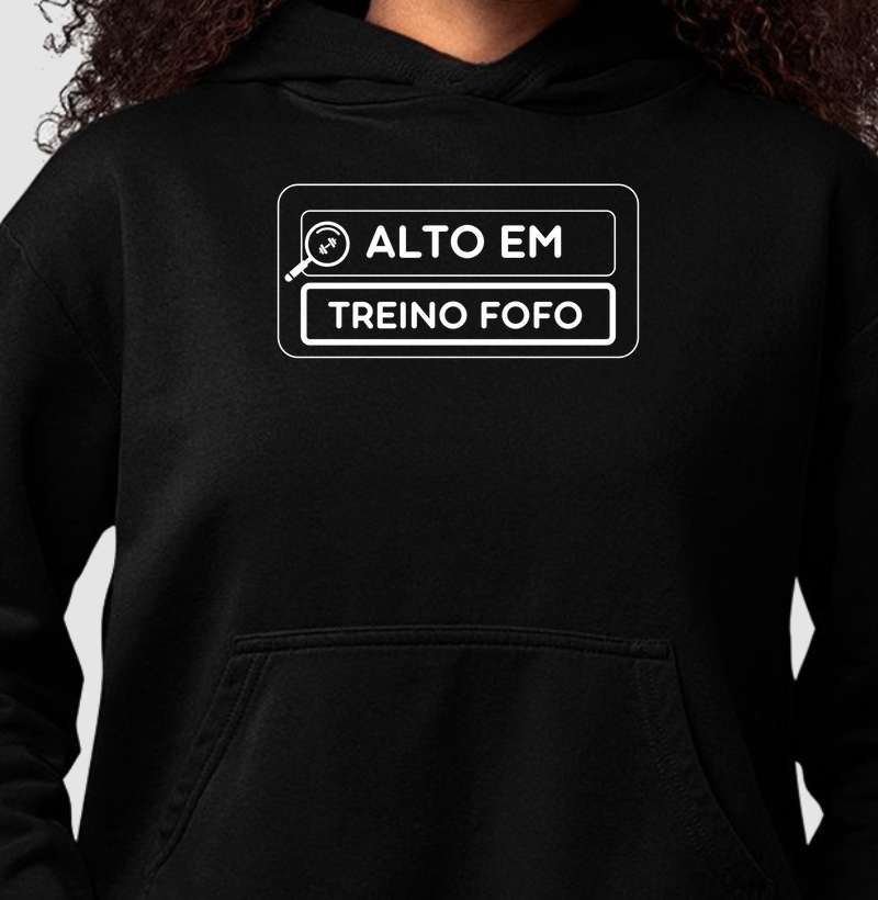 Alto em treino fofo