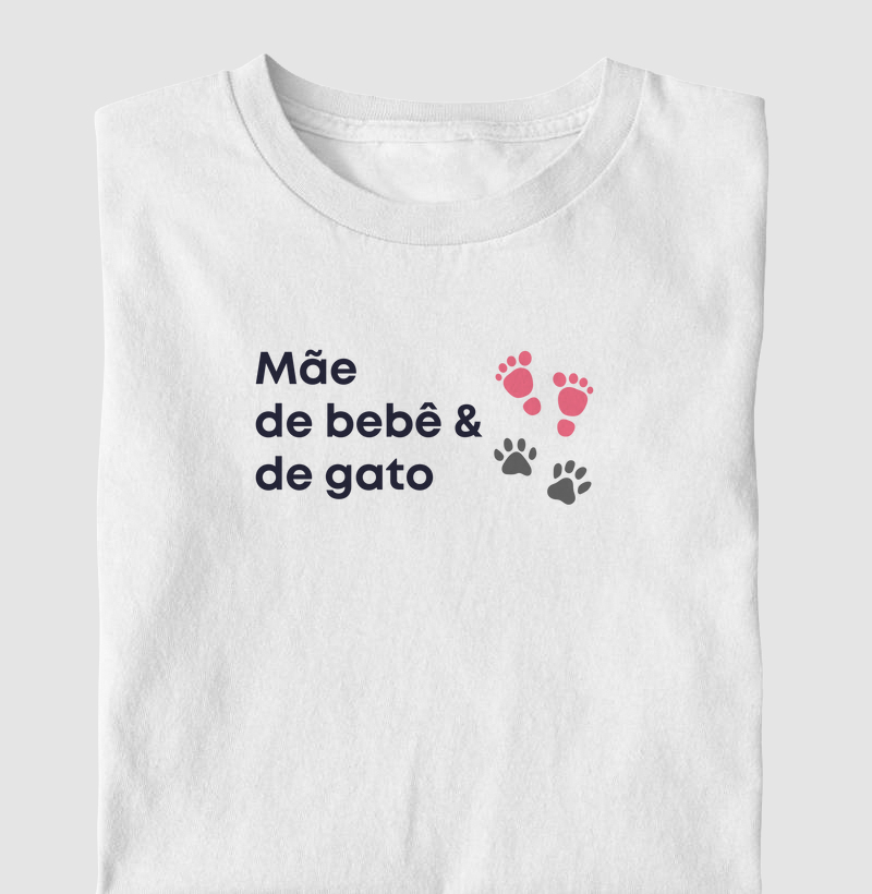 Mãe de bebê & de gato