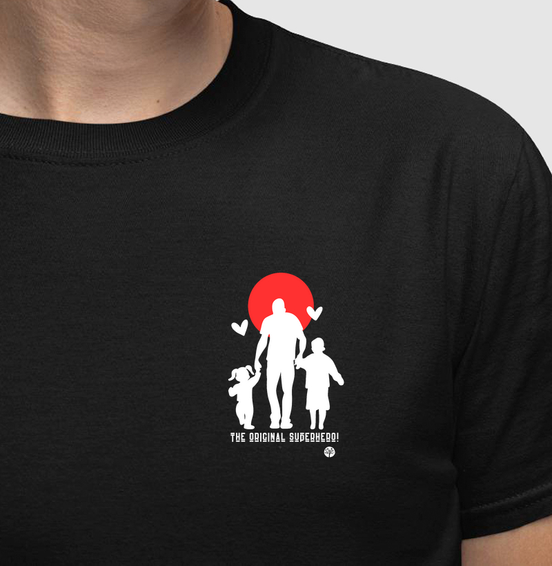 Camiseta Sombra Pai e Filhos Bolso