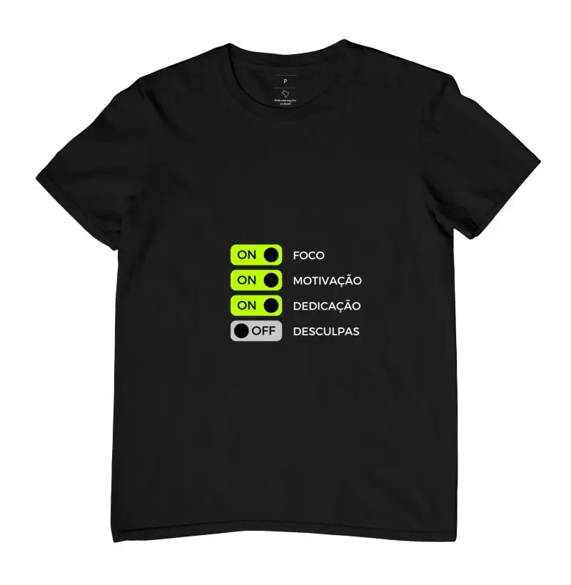 Camisa foco motivação 