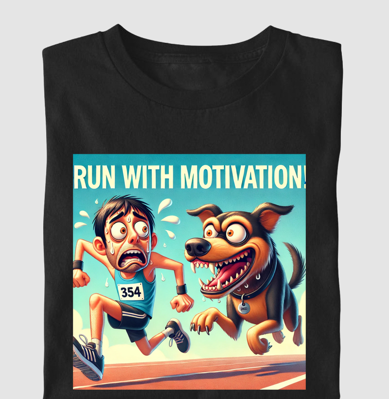Camiseta Corra com Motivação