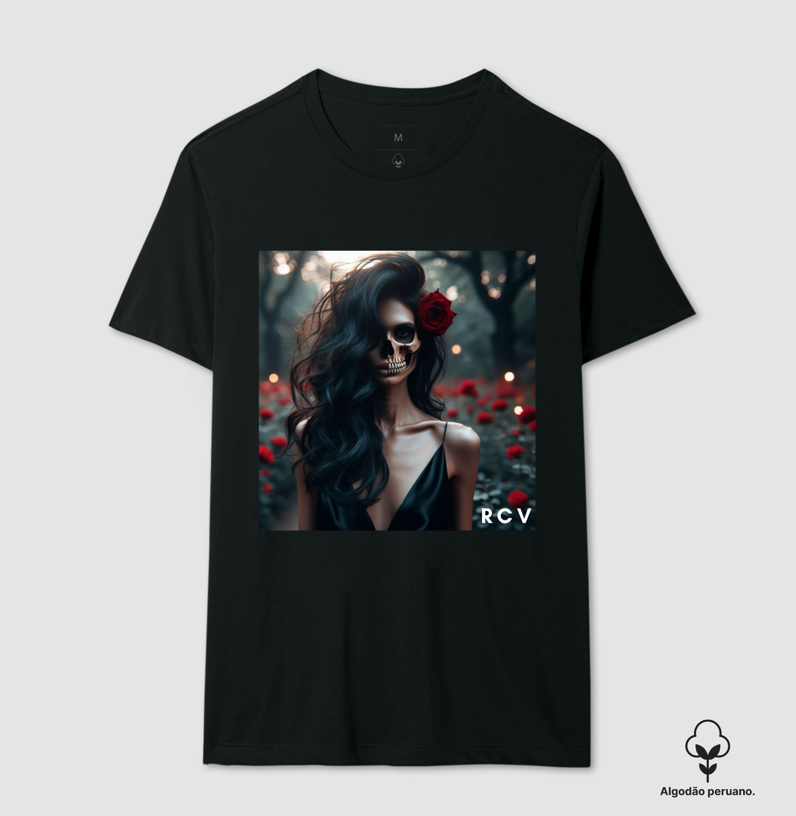 Camiseta RCV Rosa Caveira Intensidade