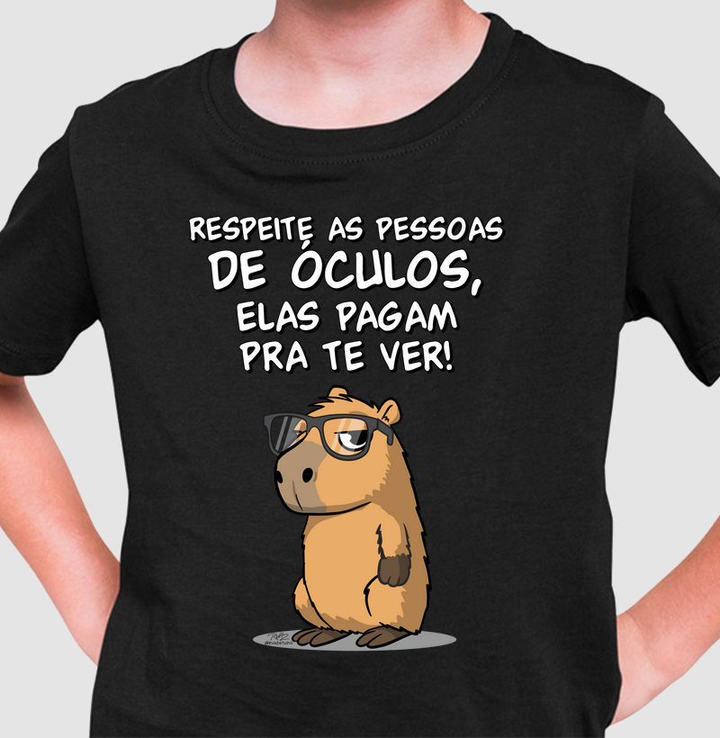 Camiseta Capivara Óculos