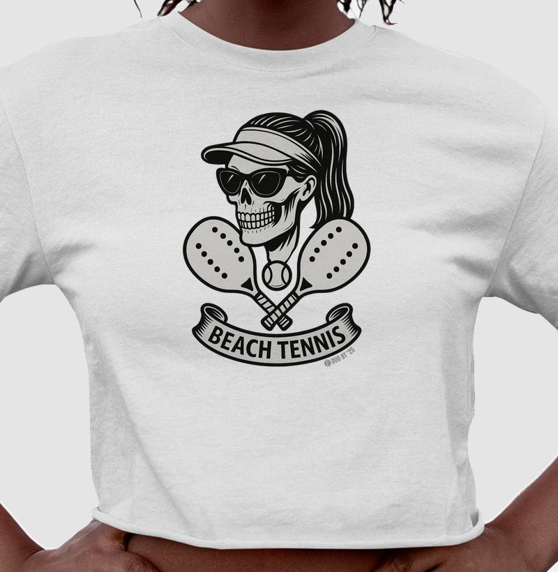 Beach Tennis Woman Skull