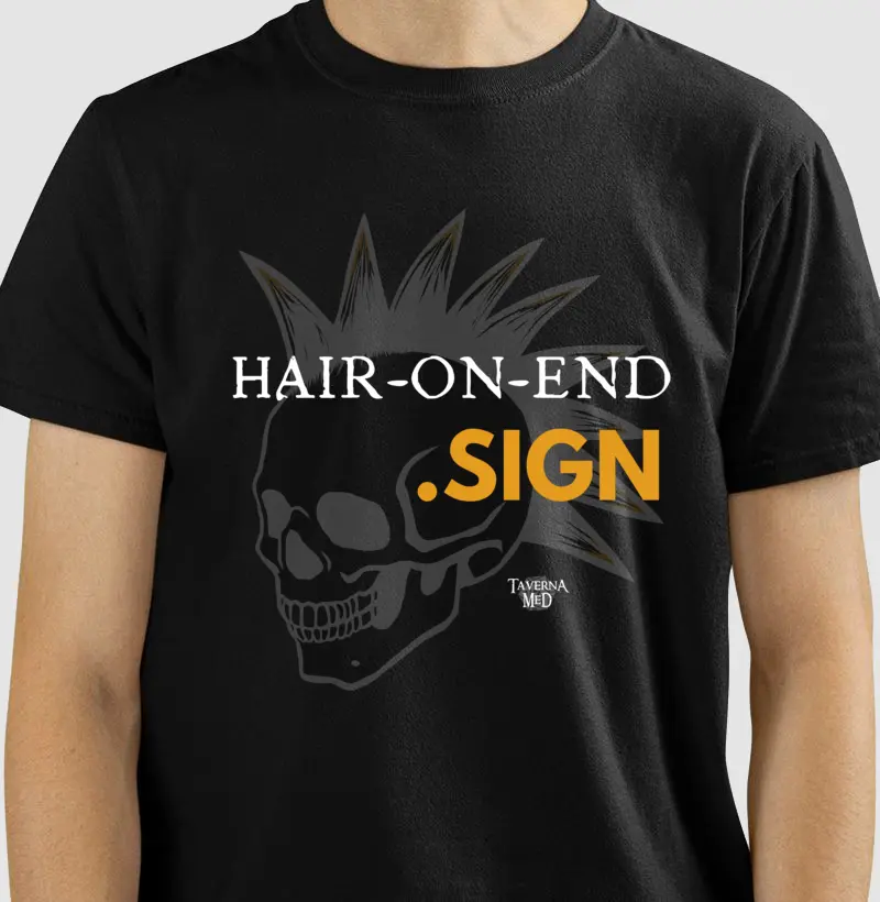 Hair on End Sign - Midnight