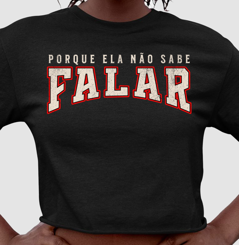 Porque ela não sabe falar