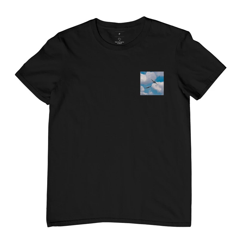 Camiseta avião militar