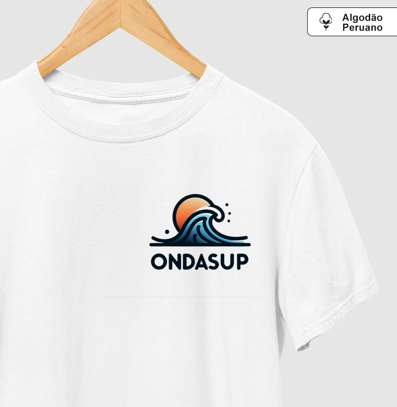 Camiseta OndaSup – Modelo Sunrise Wave | Algodão Peruano