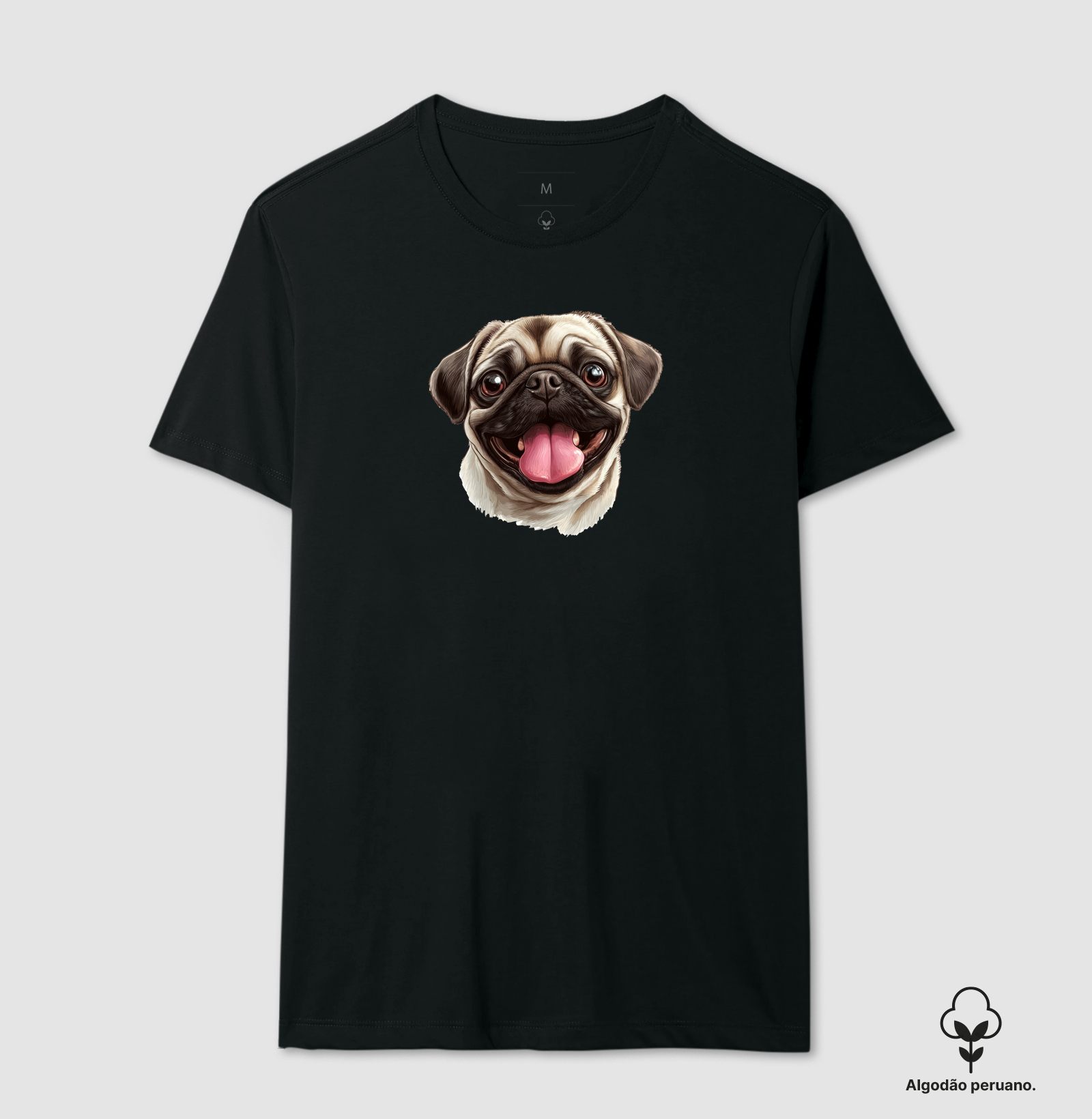 Realistic pug face