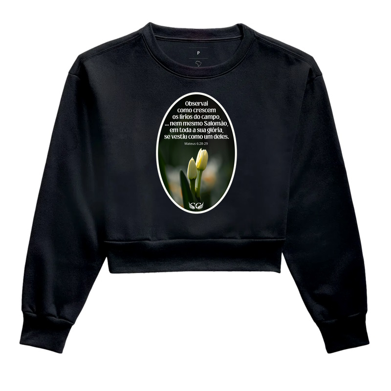 Camiseta Personalizada Observai os Lírios do Campo. Mateus 6.28,29.