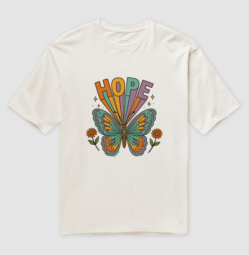 Camiseta Oversized - Esperança