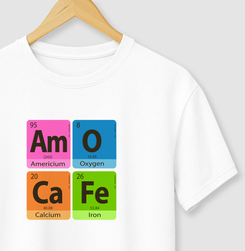 Tabela Periódica: Amo Café