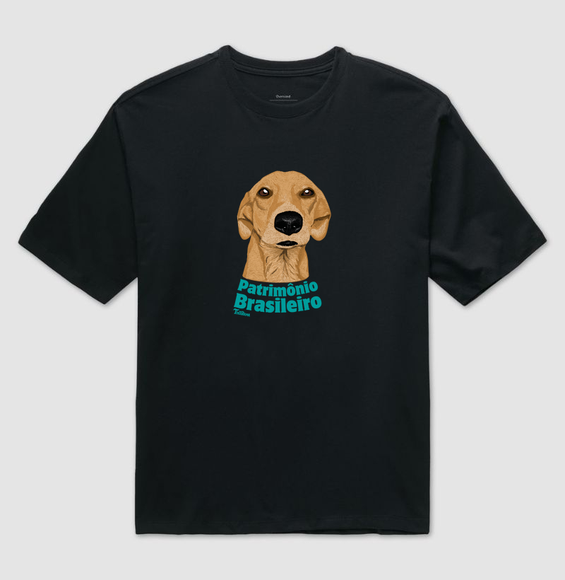 Camiseta Oversized "patrimônio brasileiro"