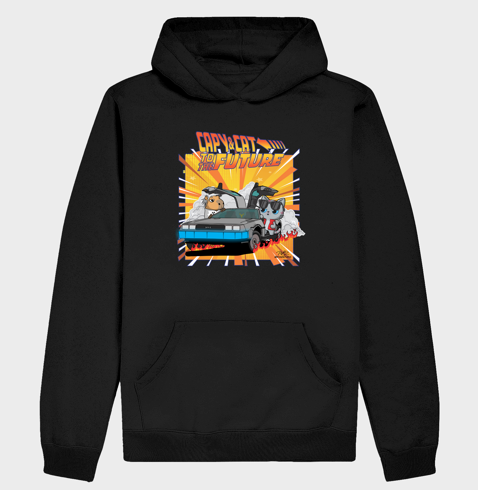 Camiseta Capy & Cat to the Future