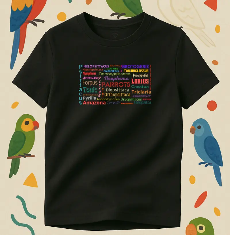 Camiseta Psitacídeos 