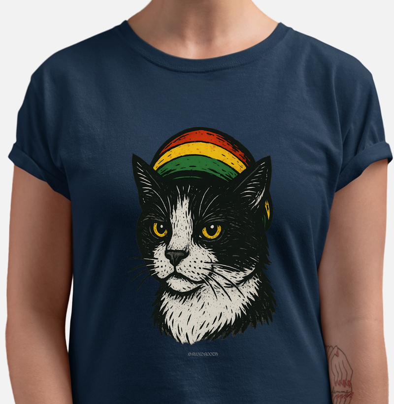 Camiseta BR00116 Gato Roots