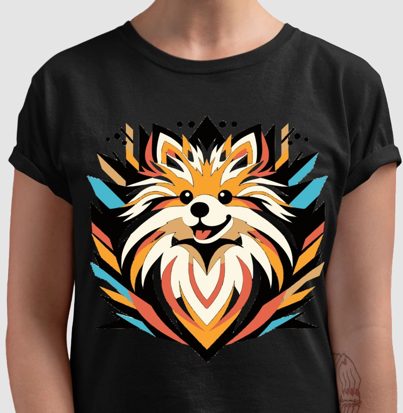 Camiseta Spitz Alemão arte poster 7.0!