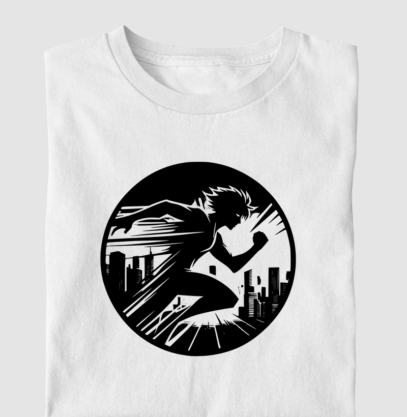 Camiseta Estilo Anime para Corredores | Energia e Movimento | Moda Esportiva Exclusiva VP