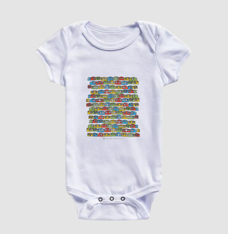 Body Infantil Casinhas by Johannes