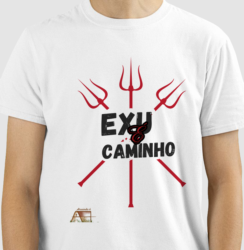 Camiseta Exú é Caminho 100% algodão