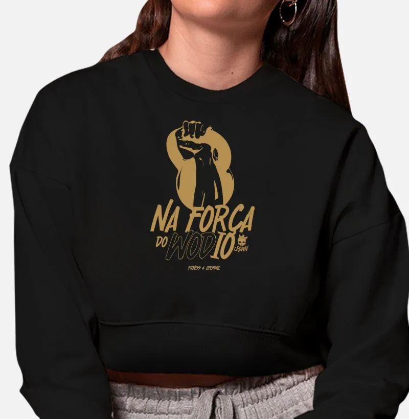 Na força do WODio - Moletom Cropped