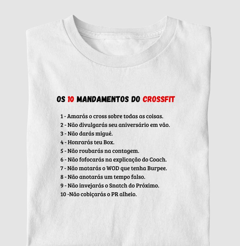 Os 10 Mandamentos do CrossFit 