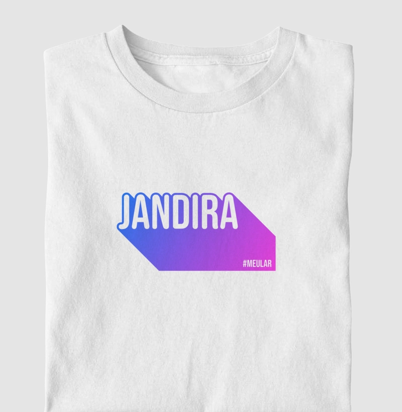 Camiseta Jandira #MeuLar – Gradiente I (Masc & Fem • Branca)
