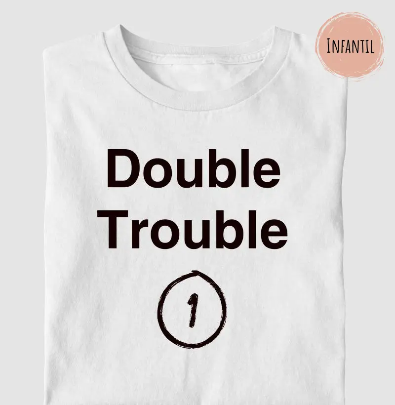 Camiseta Para Gêmeos - Double Trouble 1
