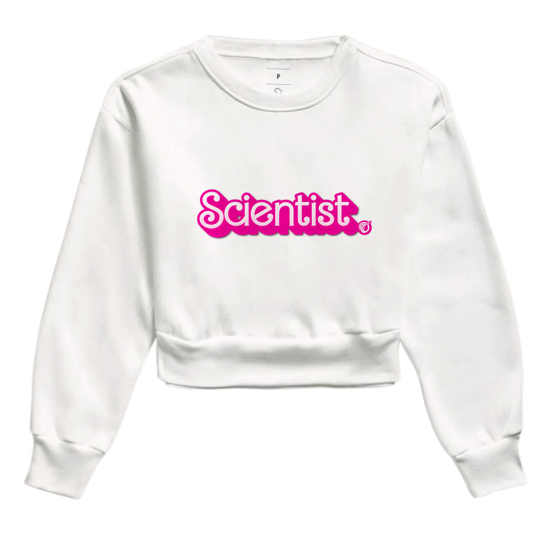 Moletom Cropped Scientist Barbie