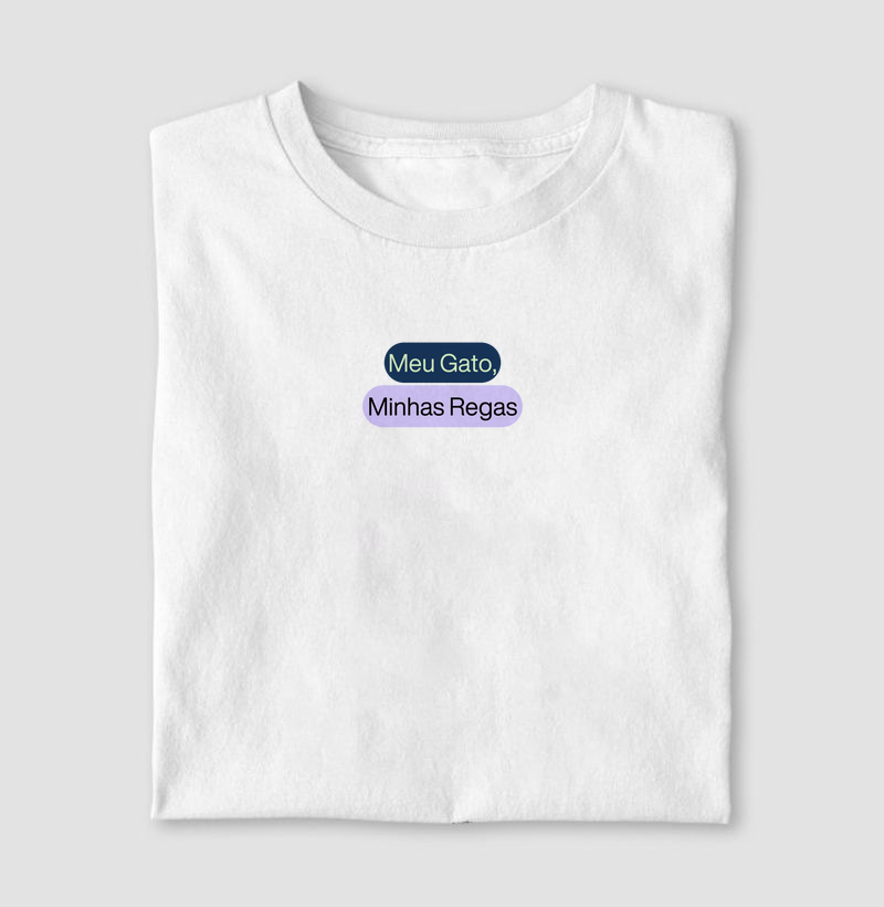 Camiseta- Meu gato, Minhas regras