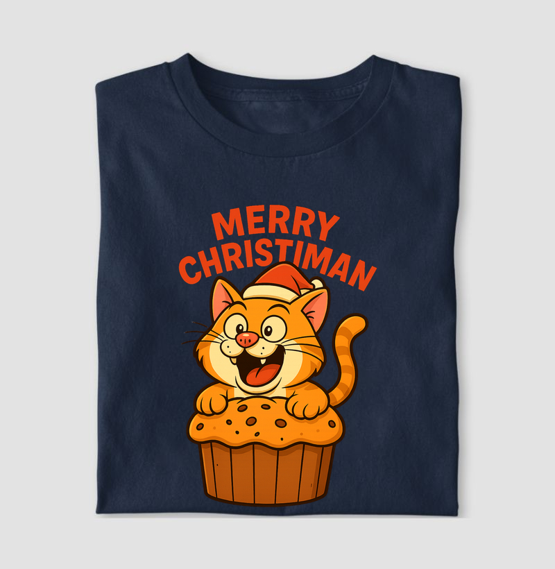 Camiseta - Gato e o Panettone