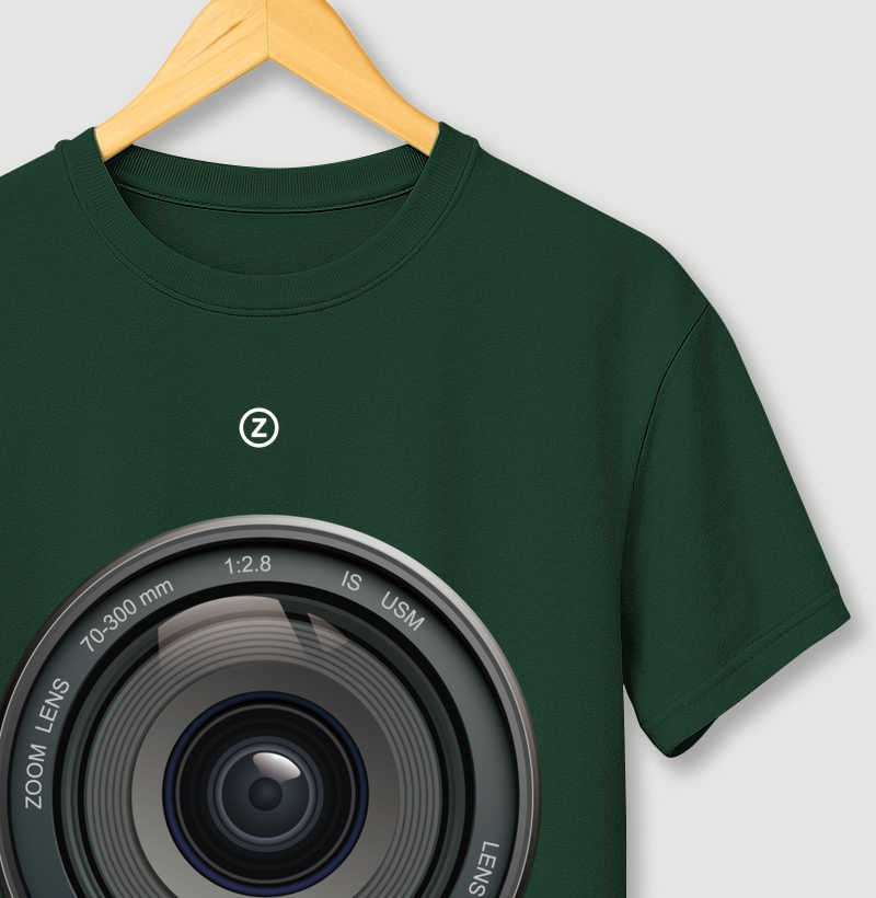 Camiseta lente fotográfica ZAIRE Clothing