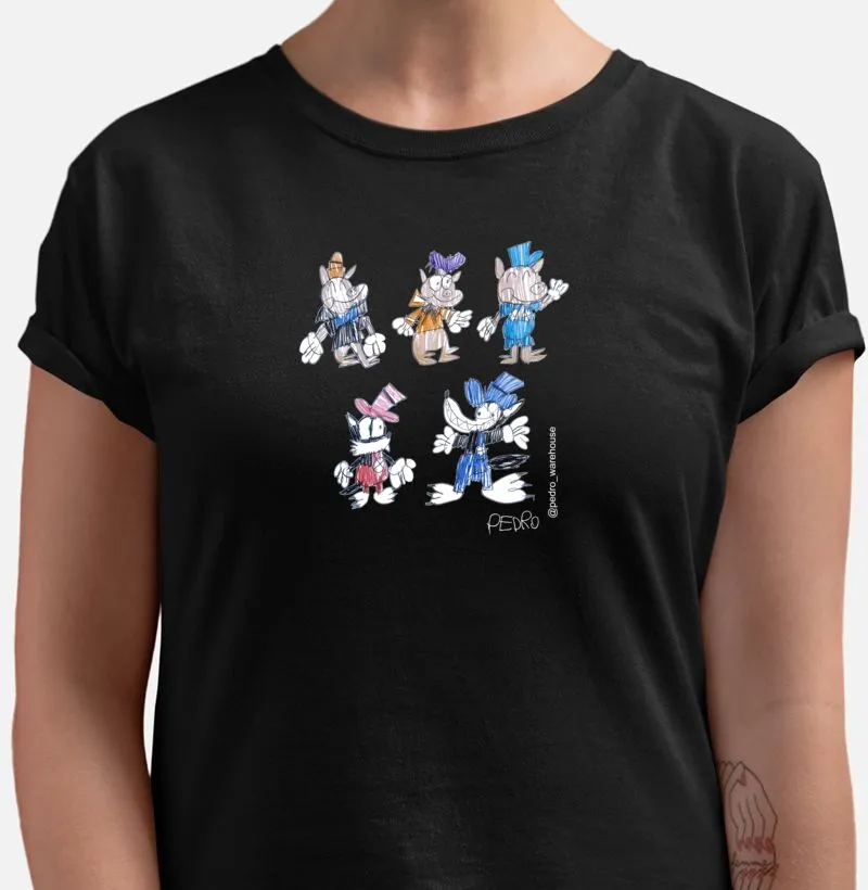 CAMISETA PREMIUM ALGODÃO PERUANO - LOBOS E PORCOS