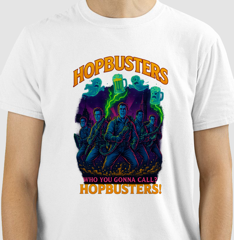 Camiseta Hopbusters – Caçadores de Fantasmas da Cerveja