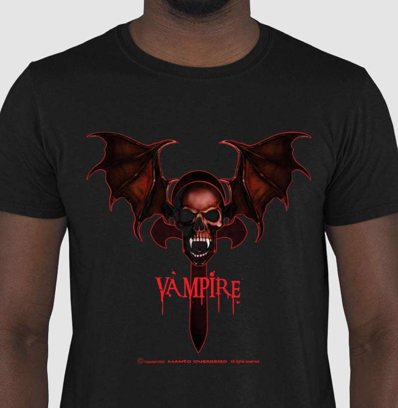 Camisa Vampire Preta Masculina