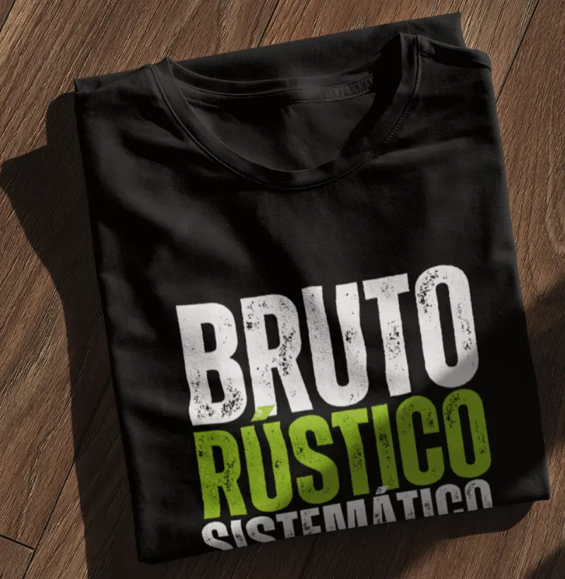 Camiseta Dia dos Pais - Bruto Rústico Sistemático - Algodão 30.1 