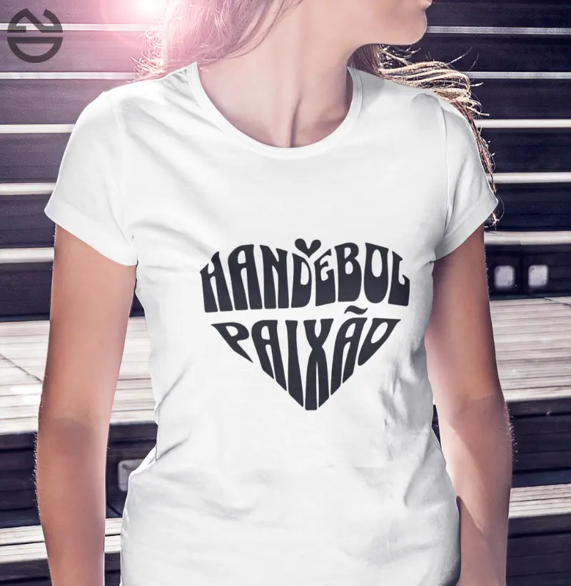 Camiseta Handebol -  Coração Handebol Paixão 