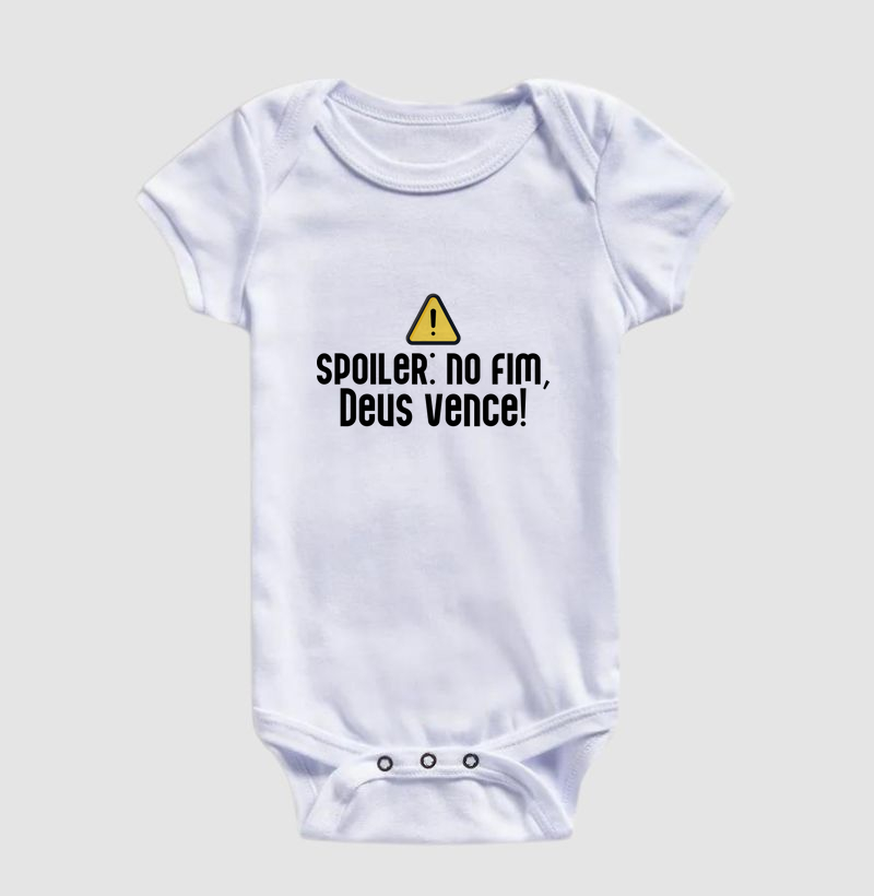Spoiler: No fim, Deus vence | Camiseta Cristã Loucos Por Jesus