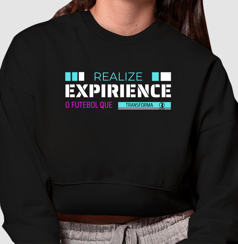 REALIZE EXPERIENCE – O FUTEBOL QUE TRANSFORMA (Cropped Moletom)
