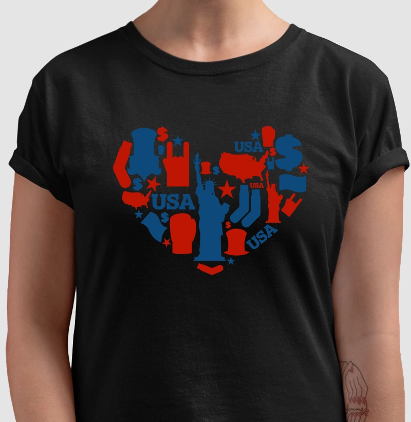 Camiseta I LOVE USA