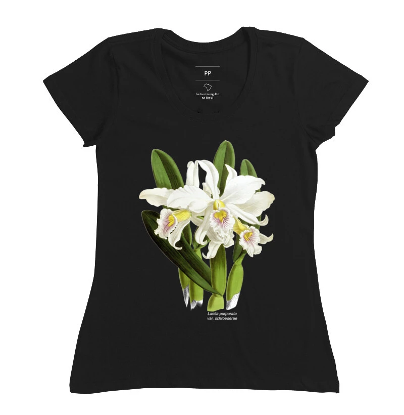 Camiseta Feminina Brasilaelia purpurata t-shirt