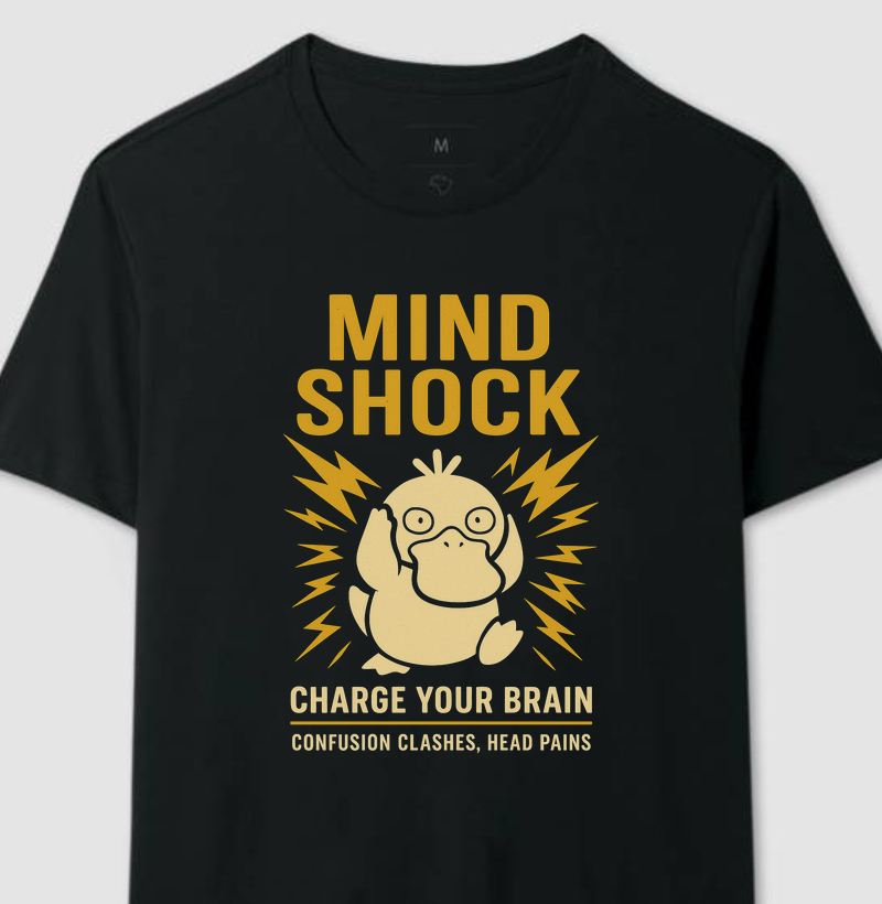 Mind Shock Psyduck Pokémon Retro Series