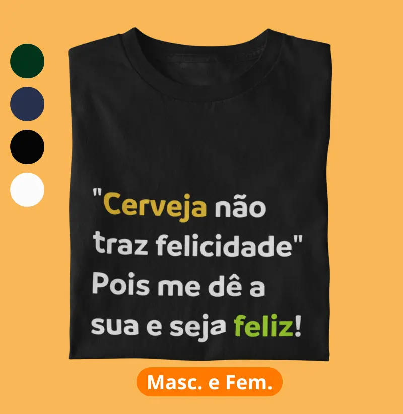 Cerveja não traz felicidade