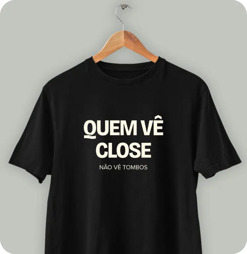 Quem vê close não vê tombos