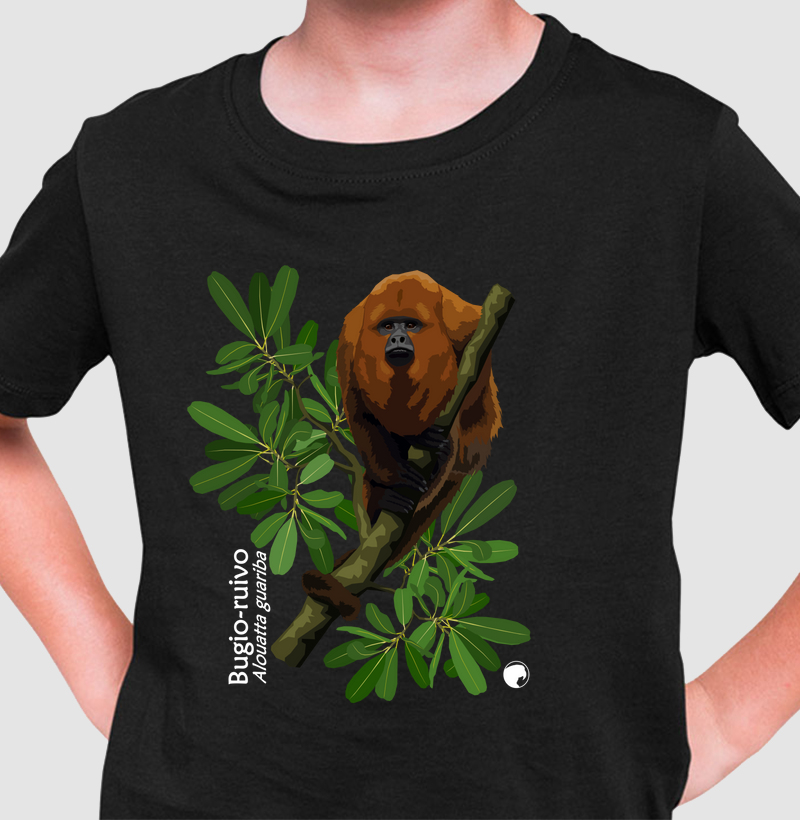 Camiseta Infantil Bugio-ruivo