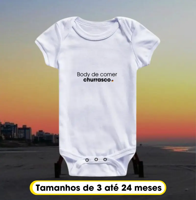 Body de comer churrasco