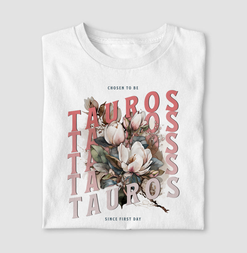 Camiseta Signos TOURO - TAUROS FLOWER
