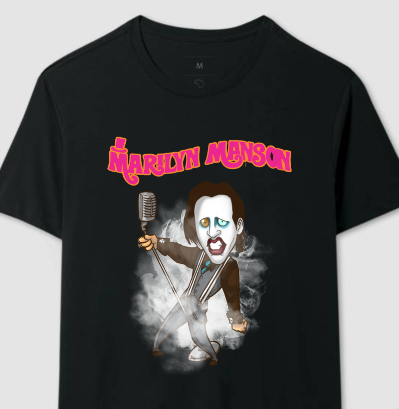 Camiseta Marilyn Manson - Arte