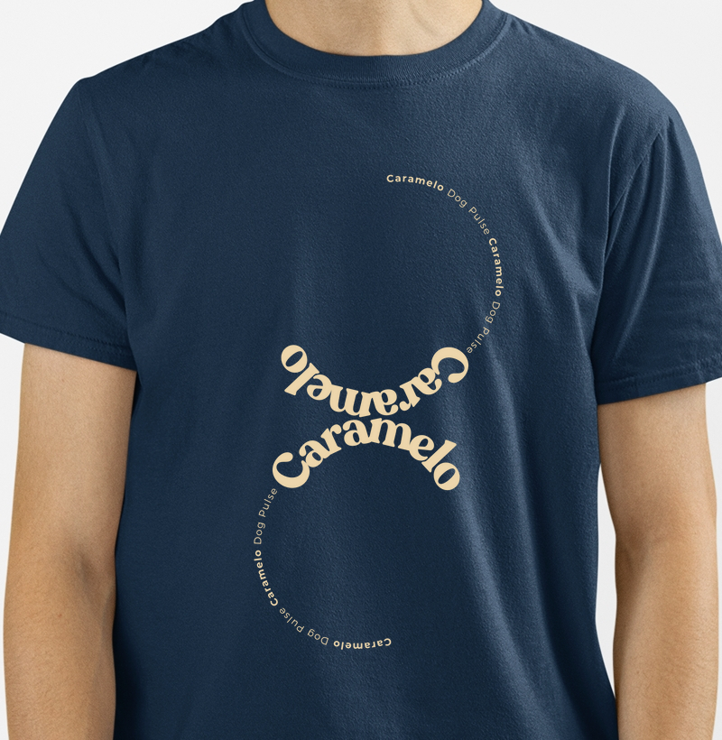 Camiseta Dog Pulse – Caramelo Clássico